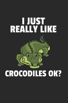 Krokodil Alligator Notizbuch: Krokodil Alligator Notizbuch f�r Liebhaber / Notizheft / Notizblock A5 (6x9in) Dotted Notebook / Punkteraster / 120 gepunktete Seiten