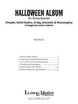 Paperback Halloween Album (Score): Conductor Score Book