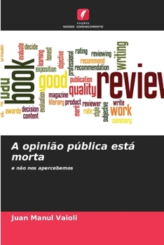 Paperback A opinião pública está morta [Portuguese] Book