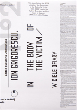 Paperback Ion Grigorescu: In the Body of the Victim Book