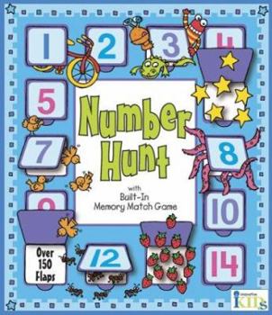Board book Number Hunt with Built-In Memory Match Game Book