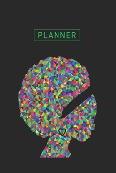 Planner: Black Afro Woman 1 Year Daily Planner (12 Months) | 2020 - 2021 | 365 Pages for Planning | January 20 - December 20 | Appointment Calendar Schedule | Plan Each Day Set Goals & Get Stuff Done