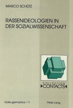 Paperback Rassenideologien in Der Sozialwissenschaft [German] Book