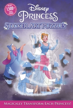 Paperback Disney Princess Sticker Art Puzzles Book