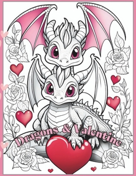 Paperback Coloring Book for Adults - Dragons & Valentine Book