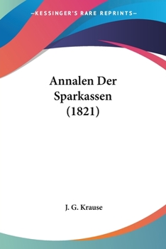 Paperback Annalen Der Sparkassen (1821) Book