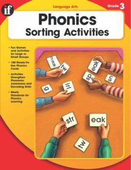 Paperback Phonics Sorting Activities, Grade 3 Book