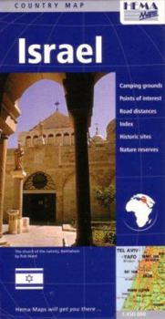 Map Israel Country Map by Hema (English, French and German Edition) Book