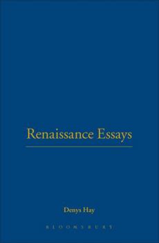 Hardcover Renaissance Essays Book