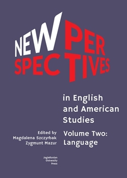 Paperback New Perspectives in English and American Studies: Volume Two: Language Book