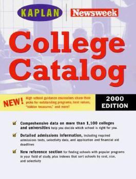 Paperback Kaplan Newsweek College Catalog 2000 Book
