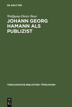 Johann Georg Hamann ALS Publizist