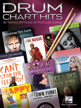 Paperback Drum Chart Hits: 30 Transcriptions of Popular Songs Book