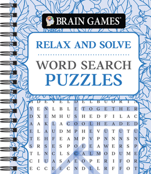 Spiral-bound Brain Games - Relax and Solve: Word Search Puzzles (Pattern Cover) Book