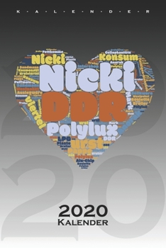 DDR Herz Wort-Wolke Kalender 2020: Jahreskalender für alle Ostalgie Fans (German Edition)