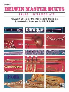 Paperback Belwin Master Duets (Flute), Vol 2: Intermediate Book