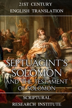 Paperback Septuagint's Solomon and the Testament of Solomon Book