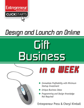Paperback Design and Launch an Online Gift Business in a Week Book