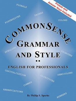 Paperback Commonsense Grammar and Style Book