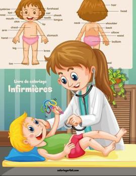 Paperback Livre de coloriage Infirmières 1 [French] Book
