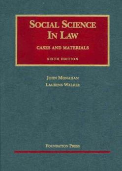 Hardcover Social Science in Law: Cases and Materials Book