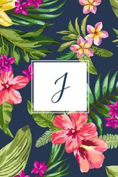 J: Tropical Floral, 150 Pages, 6" x 9"