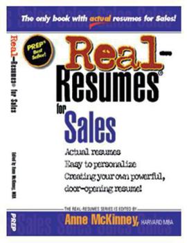 Paperback Real-Resumes for Sales Book