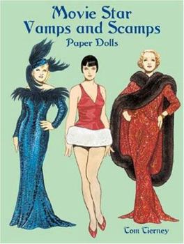 Paperback Movie Star Vamps and Scamps Paper Dolls Book