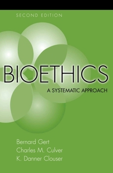 Hardcover Bioethics: A Systematic Approach Book