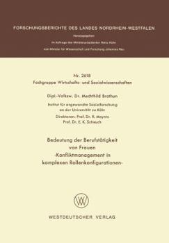 Paperback Bedeutung Der Berufstätigkeit Von Frauen: Konfliktmanagement in Komplexen Rollenkonfigurationen [German] Book