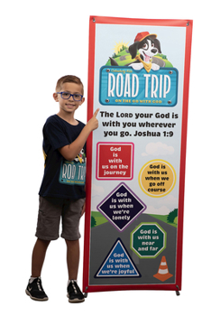 Vbs 2025 Road Trip Vbs Theme Banner: On the Go with God
