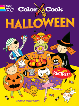 Paperback Color & Cook Halloween Book