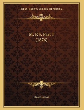 Paperback M. P.'S, Part 1 (1876) Book