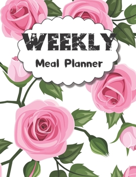 Paperback Weekly Meal Planner: 55 Week Food / Planner / Log / Diary / Journal / Calendar ( Pages With Plate Pattern, Grocery Shopping List, Eat Recor Book