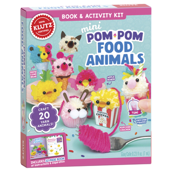 Misc. Mini Pom-POM Food Animals Book