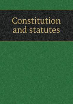 Paperback Constitution and statutes Book