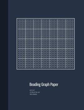 Beading Graph Paper: Peyote Stitch Graph Paper , Seed Beading Grid Paper,  Beading on a Loom, 100 Sheets (8.5"x11")