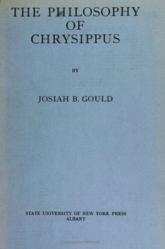 Paperback The Philosophy of Chrysippus Book