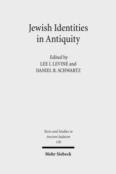 Hardcover Jewish Identities in Antiquity: Studies in Memory of Menahem Stern Book