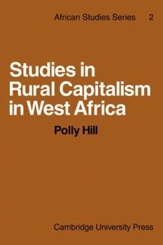 Paperback Studies in Rural Capitalism in West Africa Book