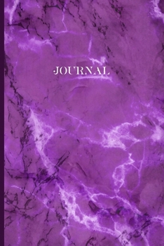 Journal: Blank Lined - Purple Marble