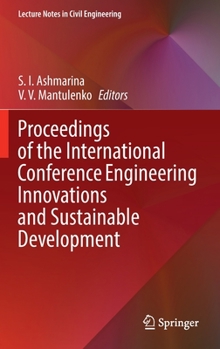 Hardcover Proceedings of the International Conference Engineering Innovations and Sustainable Development Book