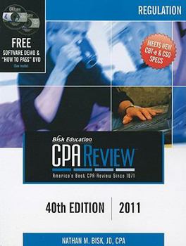 Paperback Bisk Comprehensive CPA Review: Regulation [With CDROM and DVD] Book