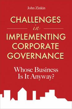 Hardcover Challenges in Corporate Govern Book