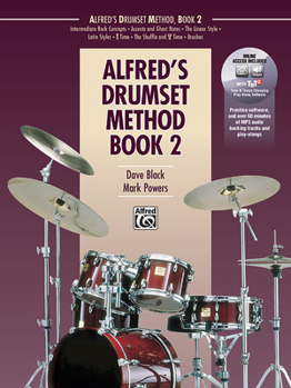 Paperback Alfred's Drumset Method, Bk 2: Book & Online Audio/Software Book