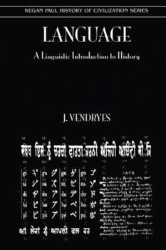 Paperback Language And Linguistic Introduction To History Book