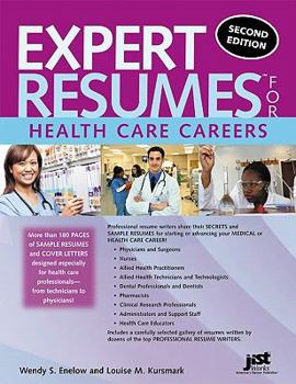 Paperback Expert Resumes for Health Care Careers Book