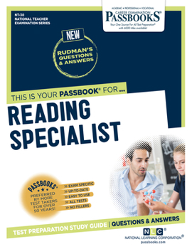Paperback Reading Specialist (Nt-30): Passbooks Study Guide Volume 30 Book