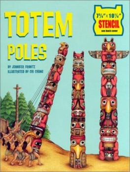 Paperback Totem Poles [With 7 3/4" X 10 1/4" Stencil Sheet] Book