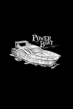 Power boat: 6x9 SPEEDBOAT | dotgrid | dot grid paper | notebook | notes
